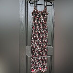 Papell Boutique Black and Red Maxi Dress